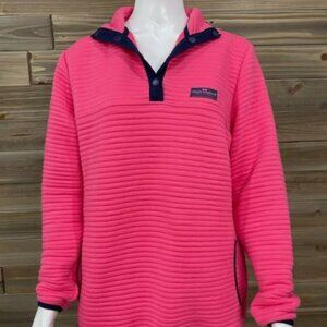 Simply Southern Women’s Pink Ribbed Pullover Sweatshirt Size Medium